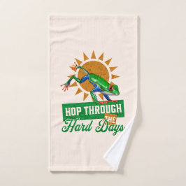 Hop door de moeilijke dagen Amazon Tree Frog Handdoek