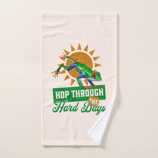 Hop door de moeilijke dagen Amazon Tree Frog Handdoek (Handdoek)