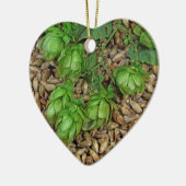 Hop en mout keramisch ornament (Links)