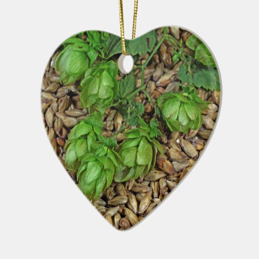 Hop en mout keramisch ornament (Links)