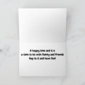 **HOP ER OP** EN HEB *PLEZIER* PASEN IS ONDERWEG! FEESTDAGEN KAART (Binnen)