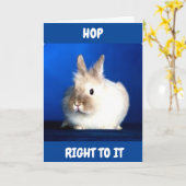 HOP ERAAN EN GEEF UW NIEUWE HOME CONGRATULATIES KAART (Gele Bloem)