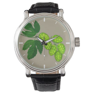 Hop Flowers Watch Horloge
