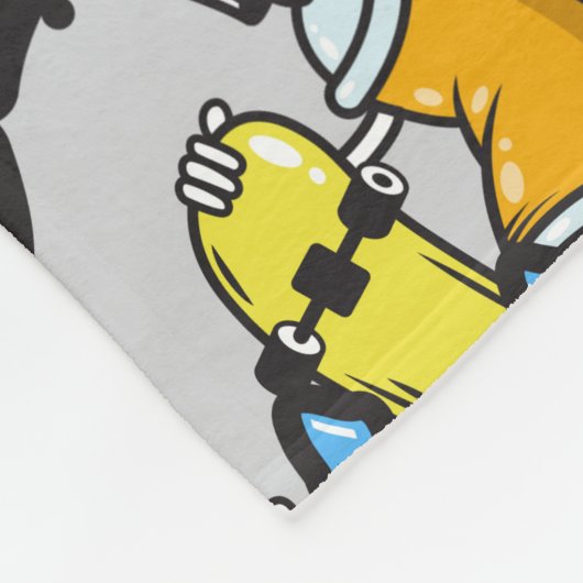 Hop Graffiti-dekens Fleece Deken (Hoek)