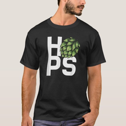Hop Head Shirt Bierliefhebbers Shirt Hop Lover (Voorkant)