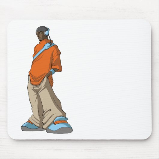 Hop-hoofdtelefoonMan Muismat (Voorkant)