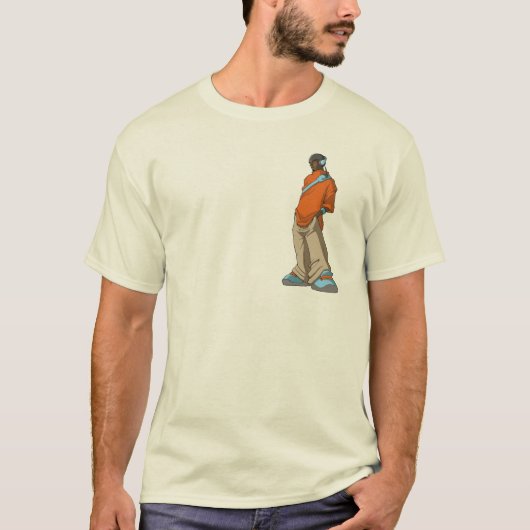 Hop-hoofdtelefoonMan T-shirt (Voorkant)