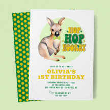 Hop Hooray Kangaroo 1e verjaardag