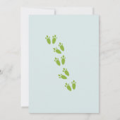 Hop Hooray wat konijnenhol 1e verjaardag Kaart (Achterkant)