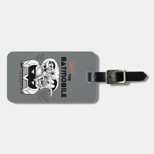 Hop in de Batmobile Bagagelabel (Voorkant horizontaal)