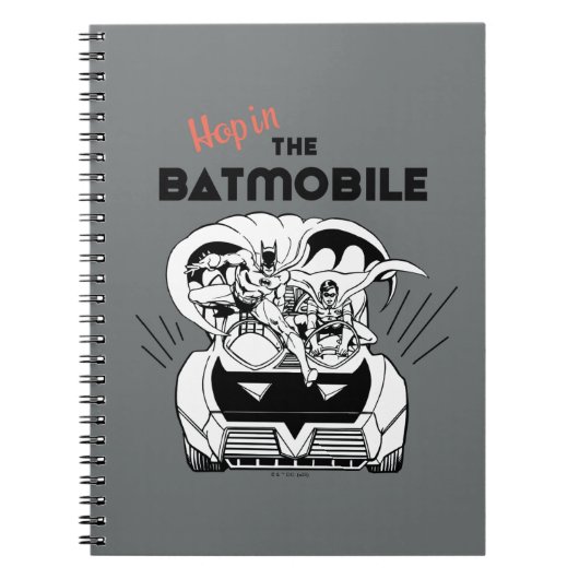 Hop in de Batmobile Notitieboek (Voorkant)
