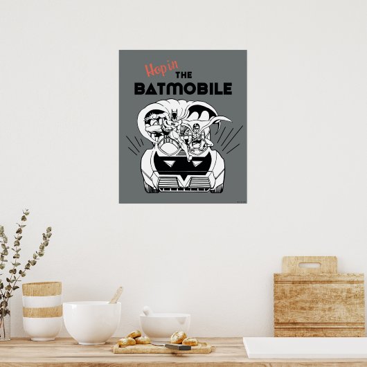 Hop in de Batmobile Poster (Keuken)