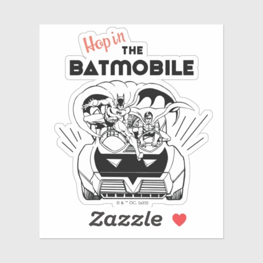 Hop in de Batmobile Sticker (Vel)