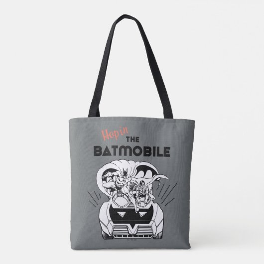 Hop in de Batmobile Tote Bag (Achterkant)