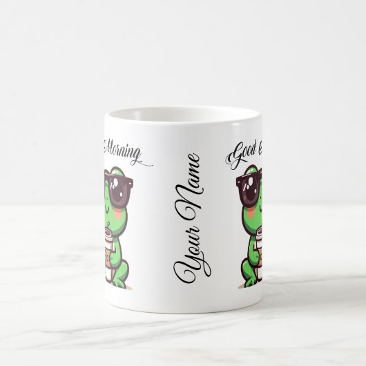 Hop in Happiness met onze Schattige Keramische Kik Koffiemok (Center)