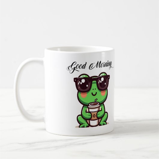 Hop in Happiness met onze Schattige Keramische Kik Koffiemok (Links)