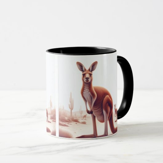 Hop in je Morning Brew met onze Kangaroo Mok! Mok (Voorkant rechts)