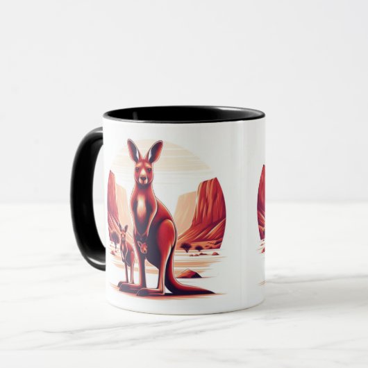 Hop in je Morning Brew met onze Kangaroo Mok! Mok (Voorkant links)