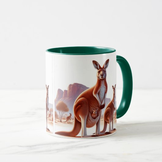 Hop in je Morning Brew met onze Kangaroo Mok! Mok (Voorkant rechts)