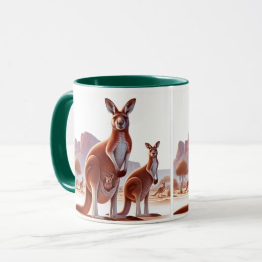 Hop in je Morning Brew met onze Kangaroo Mok! Mok (Voorkant links)