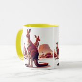 Hop in je Morning Brew met onze Kangaroo Mok! Mok (Voorkant links)