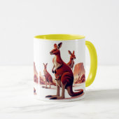 Hop in je Morning Brew met onze Kangaroo Mok! Mok (Voorkant rechts)