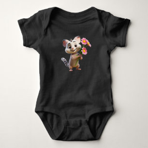 Hop in schattigheid konijn Baby Bodysuit