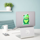 Hop into Fun met Frog Sticker Collecties (Laptop op bureau)