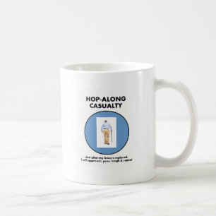 Hop-langs-ongeval - wacht tot mijn knie-vervanging koffiemok