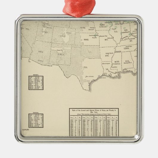 Hop Metalen Ornament (Voorkant)