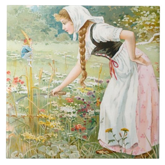 “Hop O My Thumb” van E S Hardy Tegeltje (Voorkant)