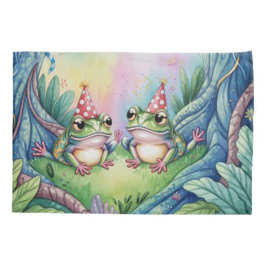 Hop On Over Birthday Party Gift Kussensloop (Achterkant)