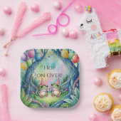 Hop On Over Birthday Party Papieren Bordje (Feest)