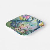 Hop On Over Birthday Party Papieren Bordje (Gebogen)