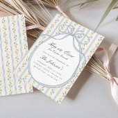 Hop on Over Easter Brunch Egg Hunt Spring Kaart