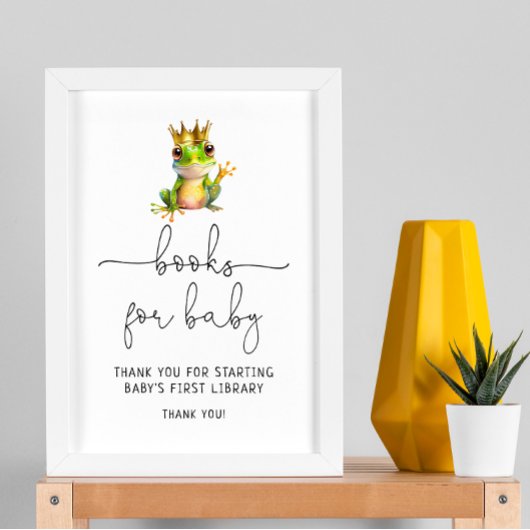 Hop On Over Frog Boeken voor Baby Poster