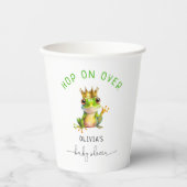 Hop On Over Frog Prince Baby shower Papieren Bekers (Voorkant)