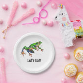 Hop On Over Frog Verjaardag Papieren Bordje (Feest)