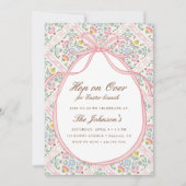 Hop on Over Pasen Brunch Eierspel Lente Kaart (Voorkant)