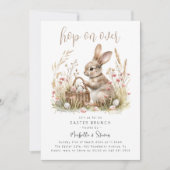 Hop On Over | Pasen Brunch Kaart (Voorkant)