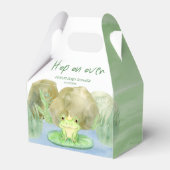 Hop on over Waterverf Princess Frog Baby shower Bedankdoosjes (Voorkant Zijde)