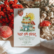 Hop op Over Clown Frog CottageCore Leuke Verjaarda