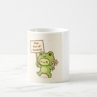 HOP Out of Control Frog Cute Whimsical Life Magische Mok