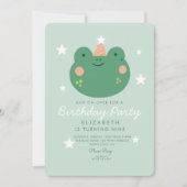 Hop over Frog Birthday Kaart (Voorkant)