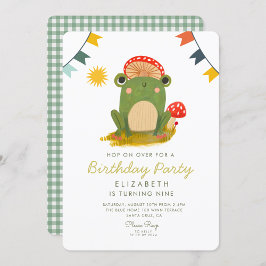 Hop over Frog Birthday Kaart
