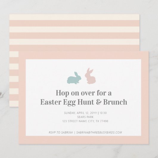 Hop over paastante en Brunch (Voorkant / Achterkant)