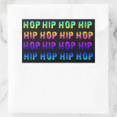 HOP-stickers Rechthoekige Sticker (Tas)