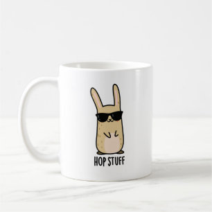 Hop Stuff Funny Bunny Rabbit Pun Koffiemok