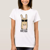 Hop Stuff Funny Bunny Rabbit Pun T-shirt (Voorkant)