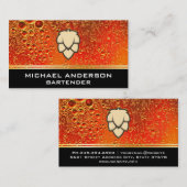 Hop | tarweknop | Amber Ale Beer Visitekaartje (Voorkant / Achterkant)